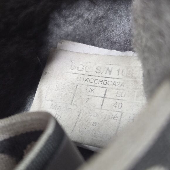 UGG Australia Fluff Yeah Women Size 9 Gray Sheepskin Elastic Comfy Winter Slides - Picture 7 of 7